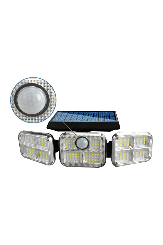 Powermaster Fl-1727 Sensörlü 3 Kademeli 120 Ledli Solar Lamba