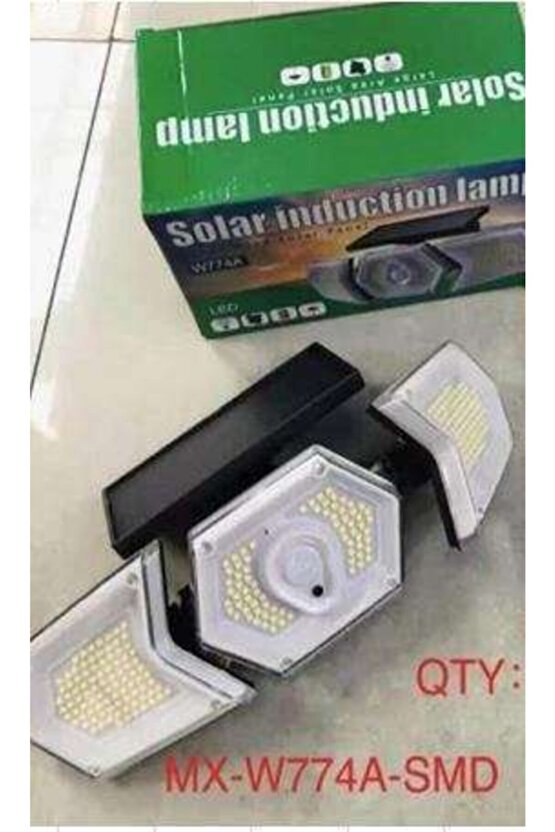 W774a Sensörlü Solar Güneş Enerjilı 254 Smd Ledli 3 Modlu Beyaz Induksıyon Lambası