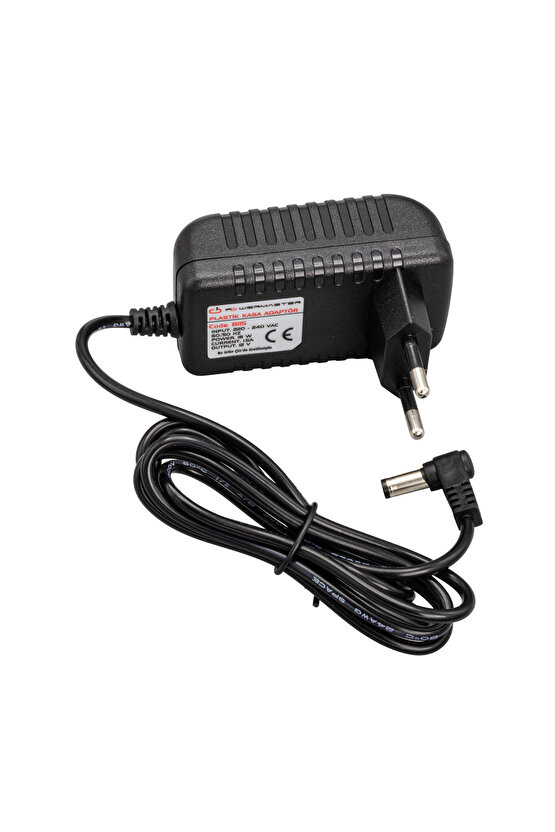 Powermaster Pm-8115 12 Volt - 1.5 Amper 5.5*2.5 Uçlu Plastik Kasa Priz Tipi Adaptör