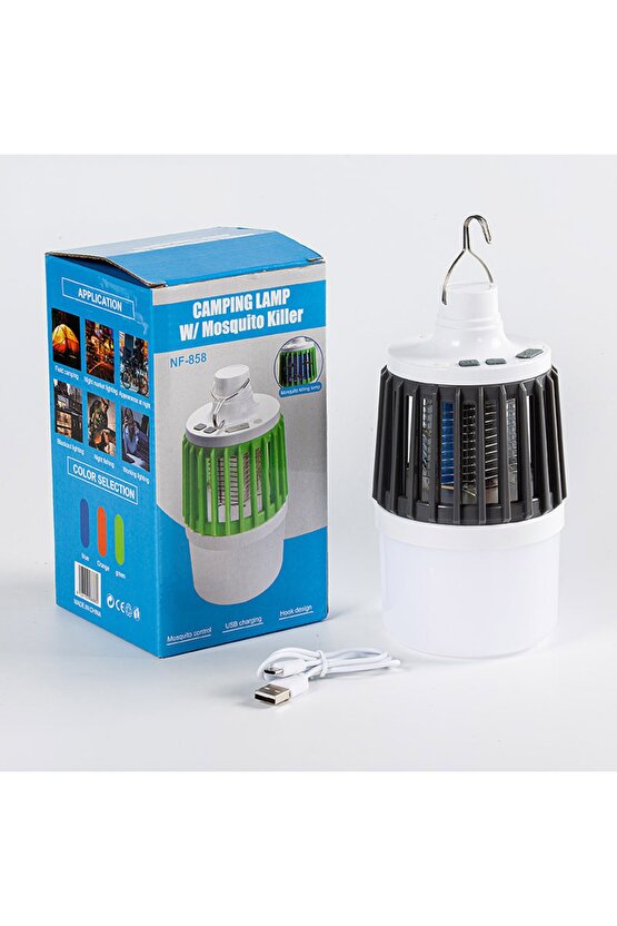 Powermaster Mx-858 Usbli Sinek Öldürücü Özellikli Kamp Feneri