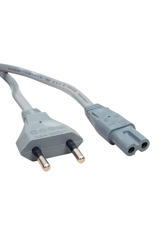 TEYP CEREYAN KABLOSU 2X075MM İTHAL KORDON 1.5 METRE GRİ (4202)