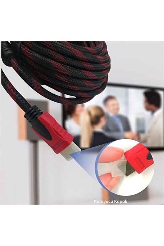 HDMI Kablosu HDTV Bilgisayar Uydu Görüntü Ses Full HD Sargılı Görüntü Aktarma Kablosu