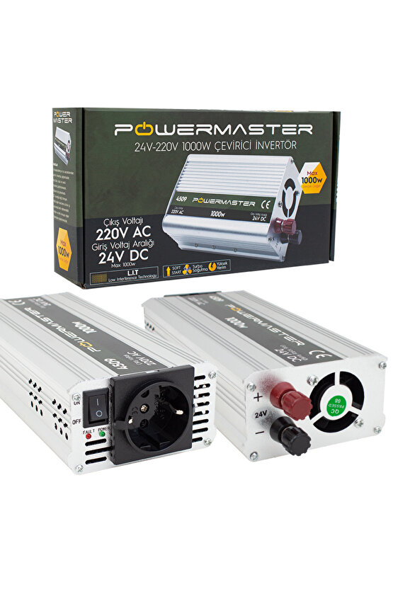 POWERMASTER PM-4509 24 VOLT 1000 WATT MODIFIED SINUS İNVERTER