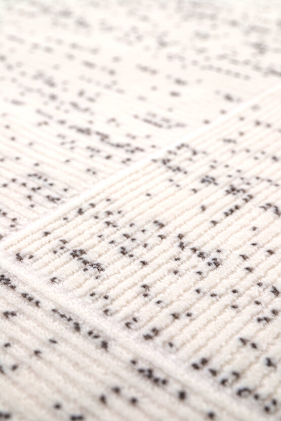 Bambu Saten Halı Kilim Salon Mutfak Koridor Yolluk Dokuma Makine Halısı Petra 2 Gri