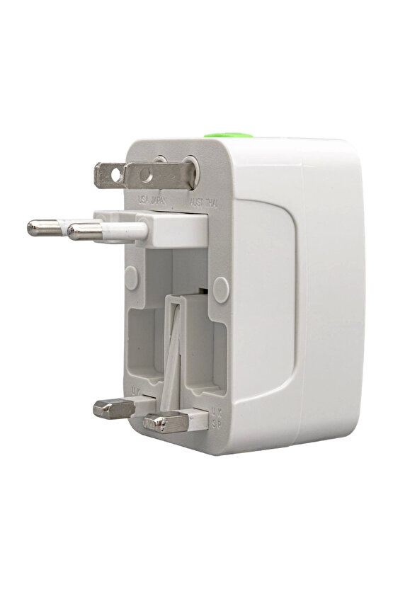 Pm-2886 Unıversal Çoklu Priz Çevirici Seyahat Adaptör 125v-250v-6a-13a