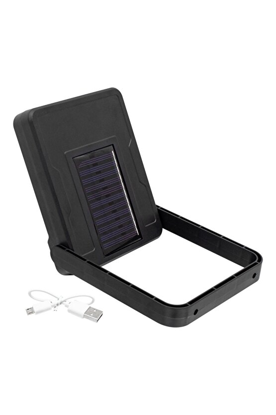 COB LEDLİ SOLAR PANELLİ ÇOK FONKSİYONLU LAMBA (81)
