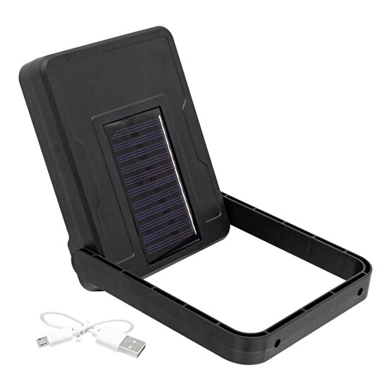 COB LEDLİ SOLAR PANELLİ ÇOK FONKSİYONLU LAMBA (K95)