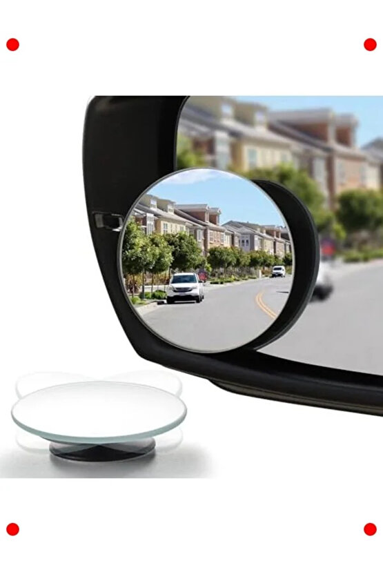 Kör Nokta Aynası - Geniş Açılı Yuvarlak Dikiz Aynası 2li