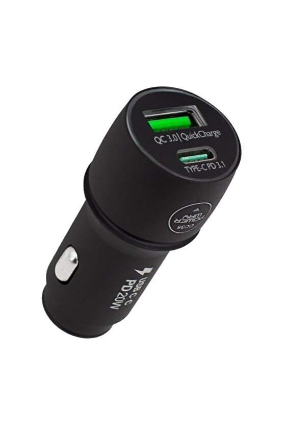 Powerway Cc35 Yeni Nesil Usb-c (İPHONE TO TYPE-C) Araç Şarj Seti (PD20W)
