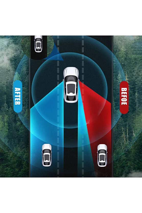 Araba Kör Nokta Aynası 360 Derece Ayarlanabilir Geniş Açı Yardımcı Dikiz Aynası Evrensel...