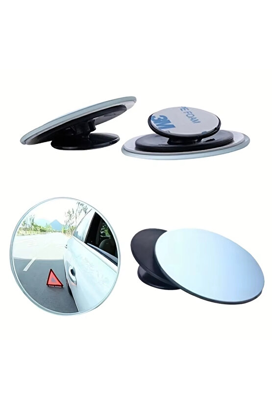 Ayarlanabilir Küçük Yuvarlak Araba Ters Yardımcı Dikiz Aynası Araba Kör Nokta Dikiz Aynası...