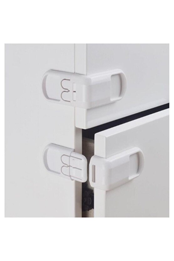 Çocuk Koruma Kilidi 2 Adet Köşe Bebek Güvenlik Kilit Dolap Çekmece Kilidi