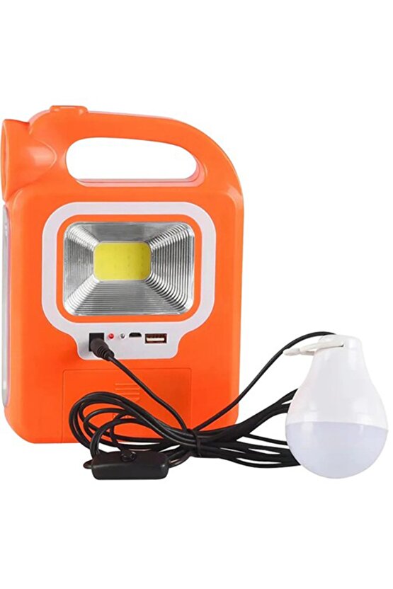 Cob Ledli Solar Şarjlı Güneş Enerjili Acil Durum Kamp Lambası Hb-6399