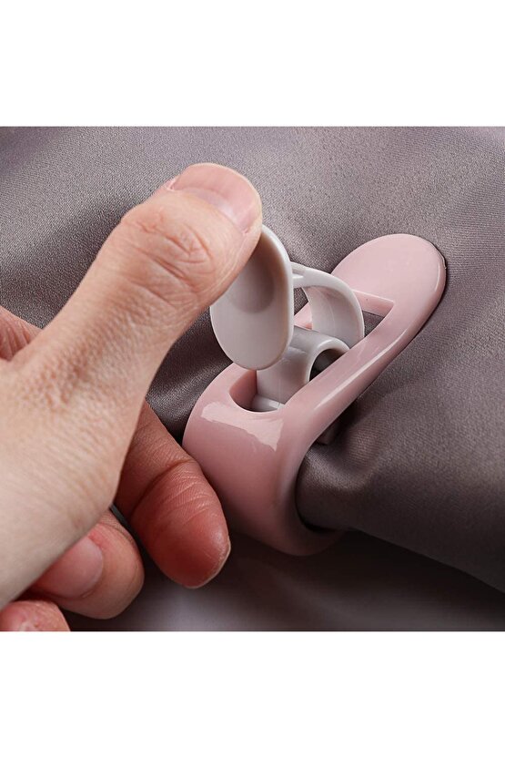 Yorgan Tokası Yorgan Klipsi Tutucu Nevresim Klipsi Yatak Çarşafı Sabitleyici Tutucu 4 Adet