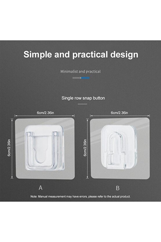 1 Set Geçmeli Klips Eşya Sabitleme Askısı Tablo Ayna Resim Sabitleme Aparatı