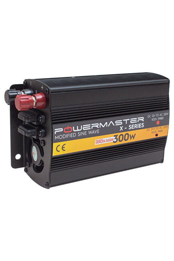 NZMSTR ShopZum PWR300-24 TEK DİJİTAL EKRAN 24 VOLT - 300 WATT MODIFIED SINUS WAVE INVERTER