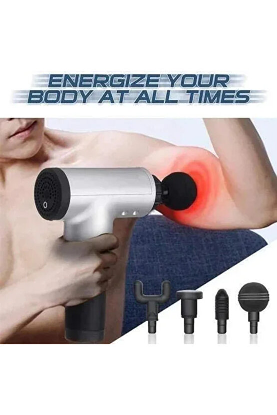 Kablosuz Adaptörlü Masaj Tabancası – Şarjlı Masaj Tabancası KH-320