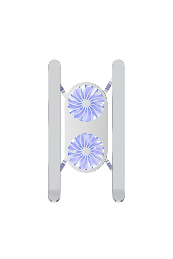 Pm-24572 Çift Fanlı Taşınabilir Alüminyum Notebook Soğutucu Stand