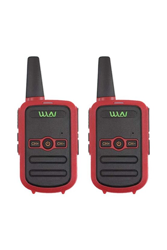 Wln Kd-C51 16 Kanal 3-5 Km Kırmızı Kasa İkili Telsiz (Şarj Aleti Dahil)