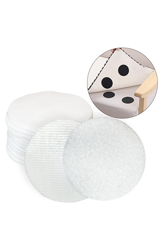 20 ADET ÇOK AMAÇLI YAPIŞKANLI  CIRTLI ÇARŞAF-ÖRTÜ-HALI KİLİM KAYMASINI ÖNLEYECİ BANT Çift Taraflı