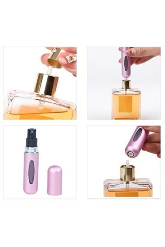 Art002 C01 Parfüm Şişesinden Dolabilir Yedek Cep Parfüm Şişesi Aparatı Bernami Yeni