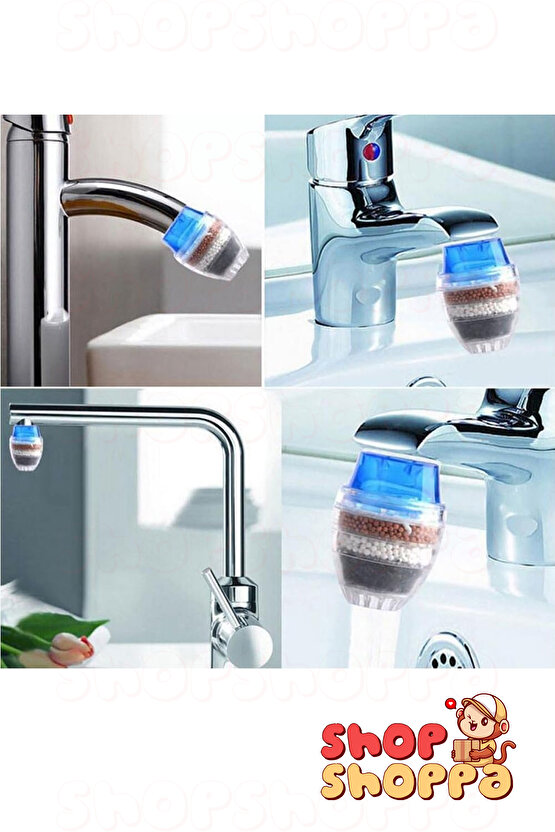 5 Katmanlı Aktif Karbon Su Arıtma Aparatı, Su Temizleme Filtresi, Musluk Başlığı, Musluk Ucu