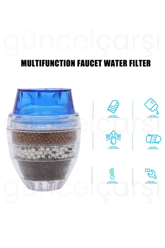 5 Katmanlı Aktif Karbon Su Arıtma Aparatı, aktif karbon filtrasyonu, Musluk Başlığı