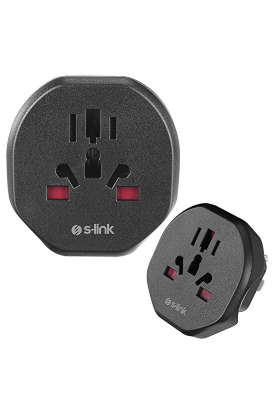 S-Link SL-WL05 Universal - Amerikan Tipine Çevirici Priz Adaptör Fiş (5263)
