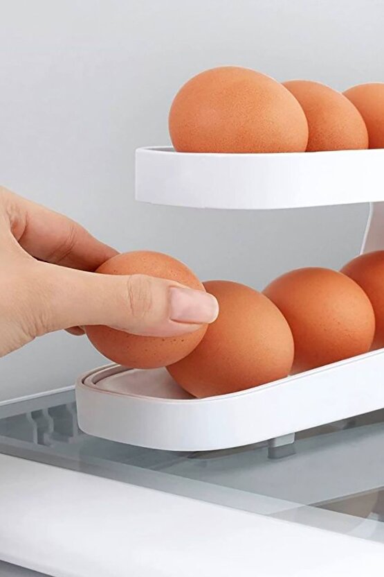 Buzdolabı Yumurta Organizeri, 14 Yumurta Kapasiteli Saklama Düzenleyici, Kullanışlı Organizer Kabı