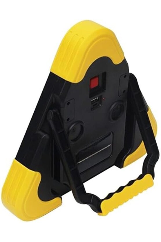 HB-7709 Solar Şarjlı Üçgen Reflektör Işıklı İkaz Lambası