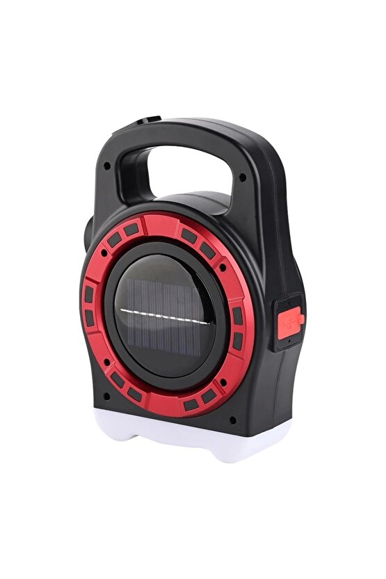 HB-6678C COB LEDLİ 20 WATT 3 KADEMELİ ŞARJ EDİLEBİLİR USB ÇIKIŞLI SOLAR LAMBA (5047)