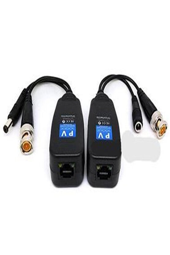 Powermaster Pm-3898pv Bnc To Rj45 Vıdeo Balun + Power Konnektör