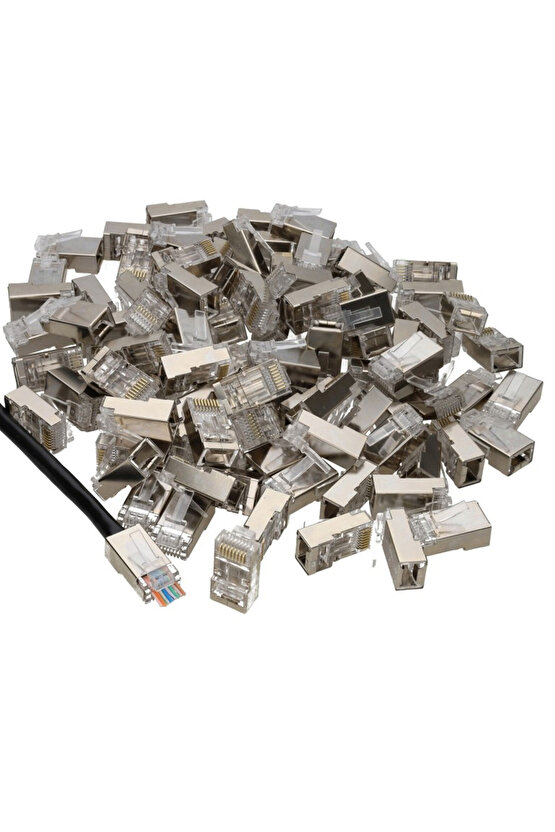 Pm-2334 8p8c Shield Rj45 Cat5 Metal Uç (100LÜ PAKET)