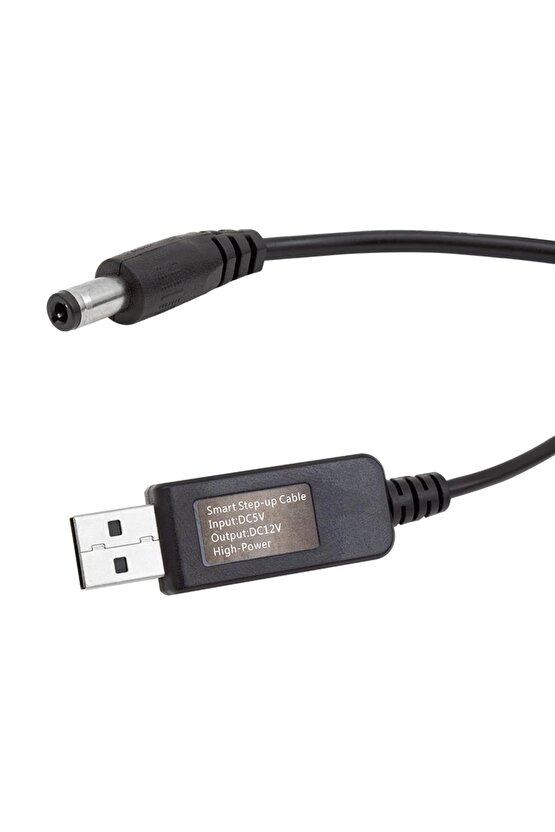 Usb To Dc 5.5*2.5mm Uçlu 12 Volt - 1 Amper 5 Volt To 12 Volt Çevirici Adaptör (5047)