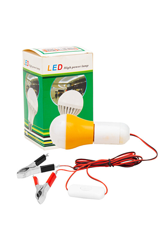 MERLED 12V LED AMPUL AKÜ MAŞALI ANAHTARLI (11050=33698) (5267)