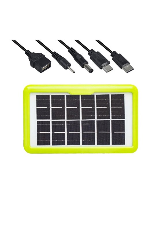 Güneş Panelli Cihaz Şarj Ünitesi – 6V 3.5W 0.58A Mini Solar Pane l(AÇIKLAMA OKUYUNUZ)