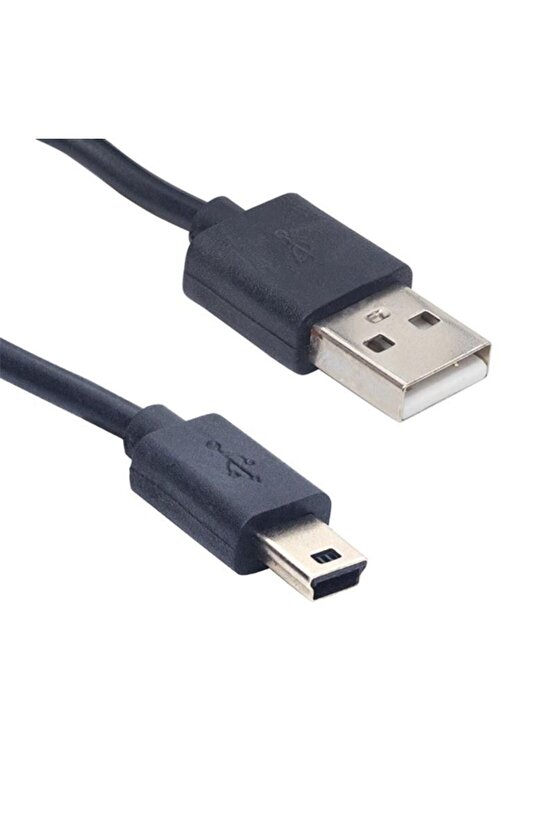 50 cm USB 2.0 Erkek – Mini USB 5 Pin Bağlantı ve Veri Aktarım Kablosu