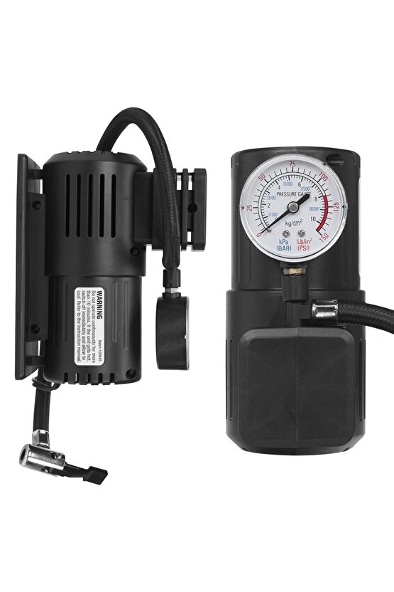 Taşınabilir 12V 120W Araç Hava Kompresörü 150 PSI – Bisiklet Motosiklet Lastik Pompası