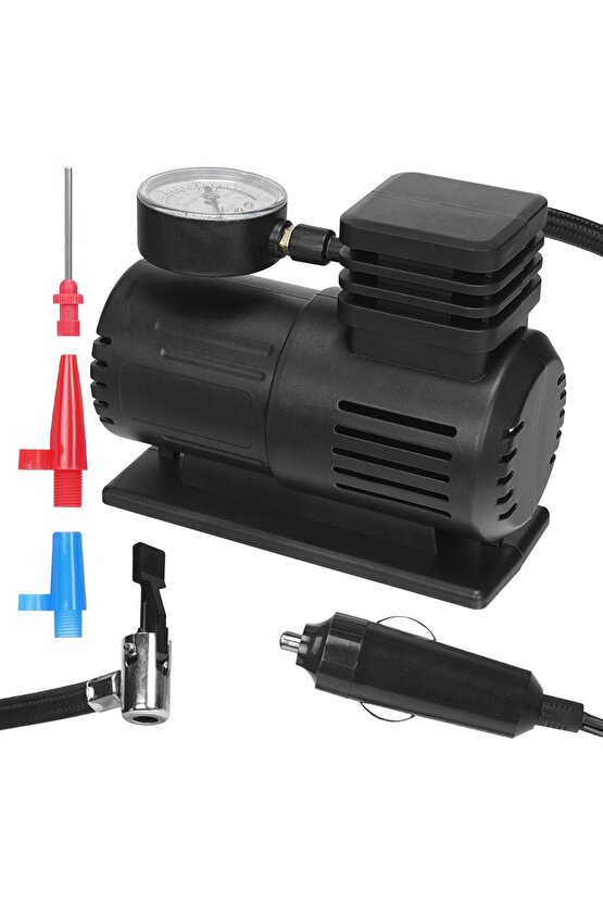 Taşınabilir 12V 120W Araç Hava Kompresörü 150 PSI – Bisiklet Motosiklet Lastik Pompası