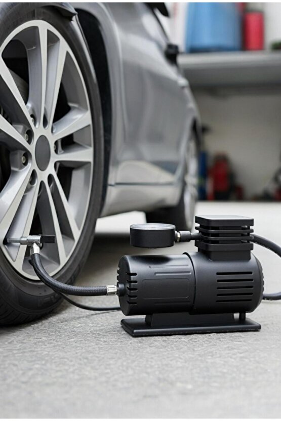 Taşınabilir 12V 120W Araç Hava Kompresörü 150 PSI – Bisiklet Motosiklet Lastik Pompası