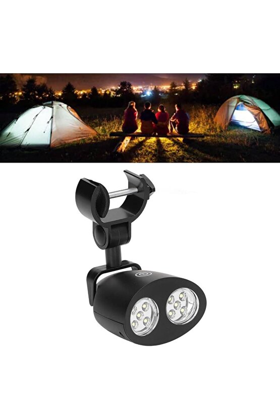 Pilli Bisiklet Farı 10 LED’li | 450 Lümen 4W Mangal ve Kamp Lambası