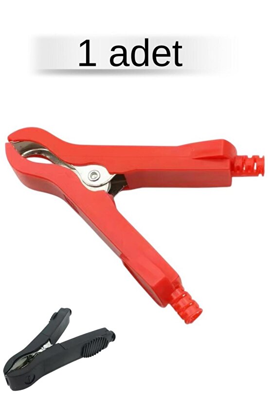 Kırmızı Krokodil Akü Maşası | Güçlü Yaylı Bağlantı Klipsi