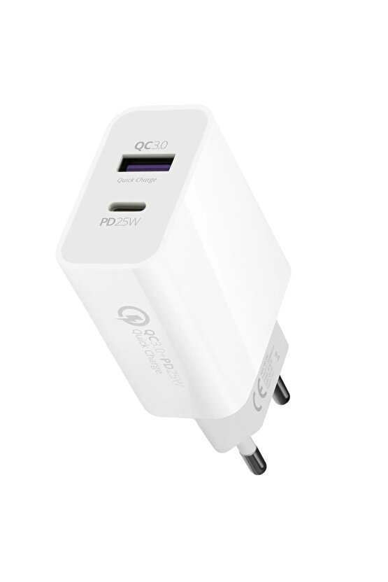 USB 3.0  Type-C PD25W 3.0A Hızlı Şarj Aleti Başlığı – 25W Güçlü Adaptör