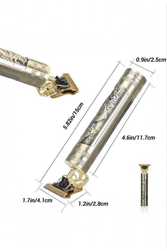 Şarjlı Saç Sakal Tıraş Makinesi | Kablosuz, Paslanmaz Çelik Bıçaklı, Ergonomik Tasarım