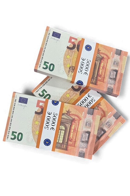 Eğlenceye Özel 3 Deste 50 € Şaka Parası – Düğün, Kına, Dekor ve Hediye Amaçlı 50 EURO