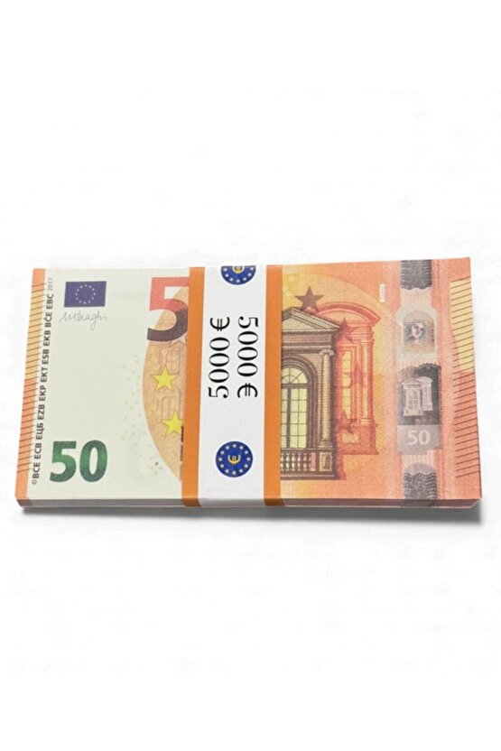 1 Deste 50 Euro Eğlencelik 50 € Görünümlü Oyun Parası – Fotoğraf ve Film Çekimleri İçin 50 €