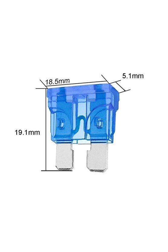 1 ADET - 15 Amper Bıçaklı Oto Sigortası – Aşırı Yük ve Kısa Devre Koruma, Mini Tip 12V24V Araç