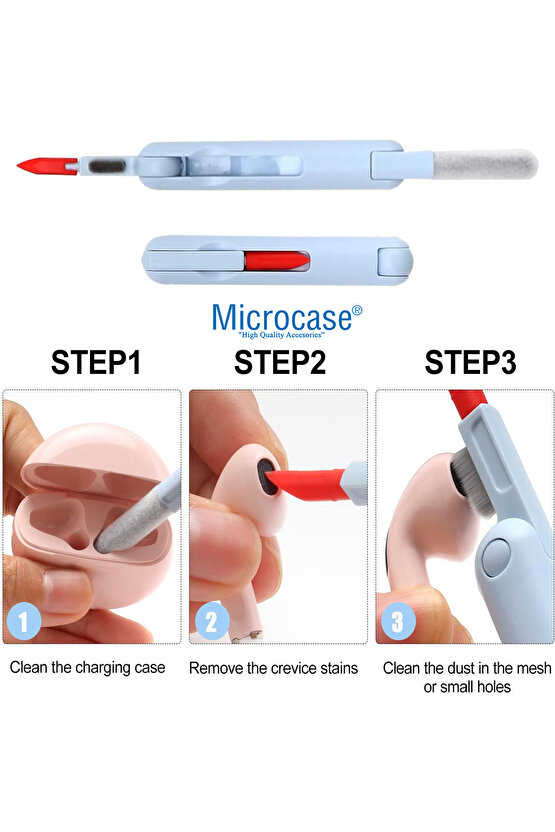 7in1 Elektronik Cihaz Klavye Temizleme Fırça Seti Telefon Tablet Kulak Al4042