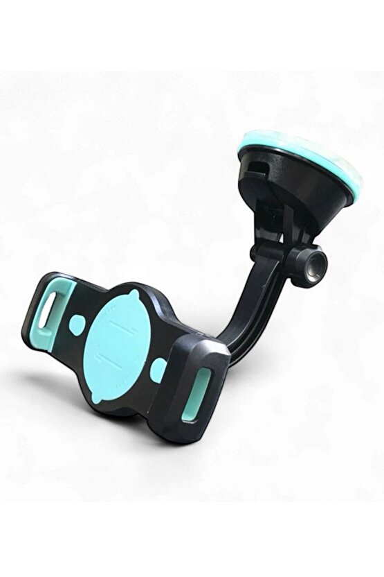 Vantuzlu Siyah 360° Döner Tablet ve Telefon Tutucu | Cam ve Düz Yüzeyler İçin Uygun