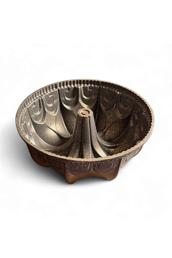 Lotus Desenli Döküm Kek Kalıbı – 23,5 cm x 10 cm | Yapışmaz Yüzeyli